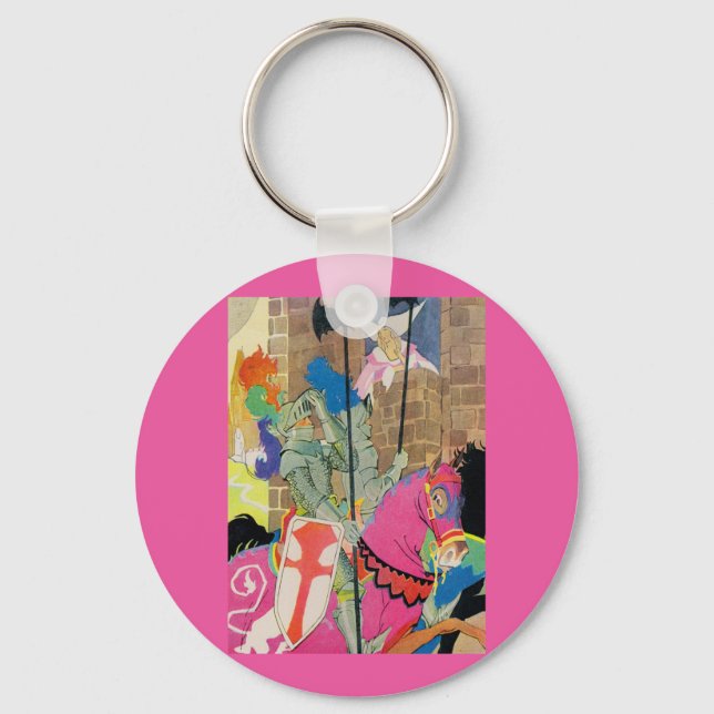 Porte-clés medieval knight on horseback (Recto)