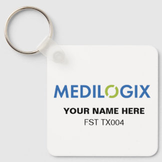Porte-clés MEDILOGIX Keychain Square Add Text