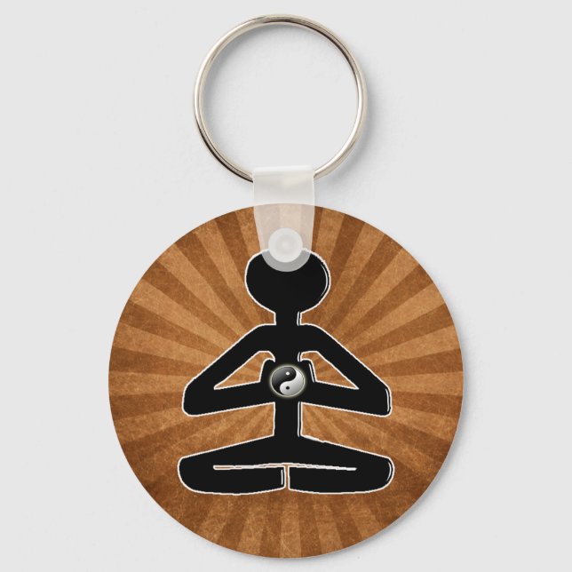 PORTE-CLÉS MÉDITATION YOGA YIN YANG (Recto)
