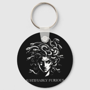 Porte-clés Medusa furieuse justifiée Mythologie grecque Femin