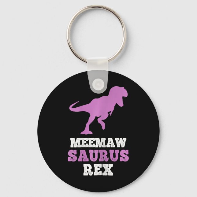 Porte-clés Meemaw-saurus Rex Dino Dinosaure Meemawsaurus Drôl (Recto)