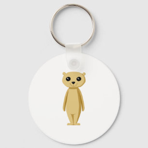 Porte-clés Meerkat. mignon
