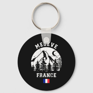 Porte-clés Megève France Alpes Station de ski alpin Ski franç