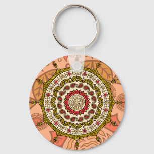 Porte-clés Mehndi Imaginaire Porte - clé or