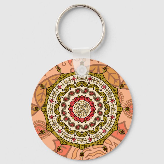 Porte-clés Mehndi Imaginaire Porte - clé or (Recto)