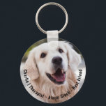 Porte-clés Meilleur Ami Chien Nom du devis Photo<br><div class="desc">Pawfect façon d'honorer votre meilleur ami en fureur - ajoutez votre propre photo et le nom de votre animal de compagnie. // Note : la photo utilisée est une image de réserve uniquement. Vous devrez remplacer par votre propre photo avant de commander/imprimer. Si vous avez besoin d'aide, veuillez me contacter....</div>