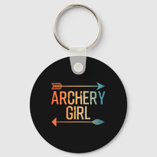 Porte-clés Meilleur Art De Tir À L'Arc Pour Filles Femmes Cro