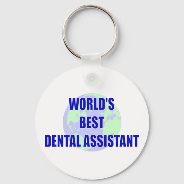 Porte-clés Meilleur assistant dentaire au monde (Recto)