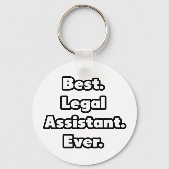 Porte-clés Meilleur. Assistant juridique. Jamais. (Recto)