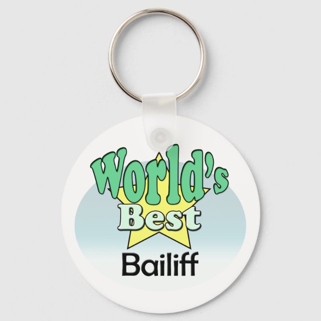 Porte-clés Meilleur Bailiff du monde (Recto)