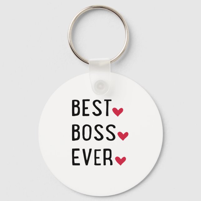 Porte-clés Meilleur Boss (Recto)
