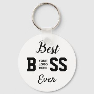 Porte-clés Meilleur Boss Ever & Logo