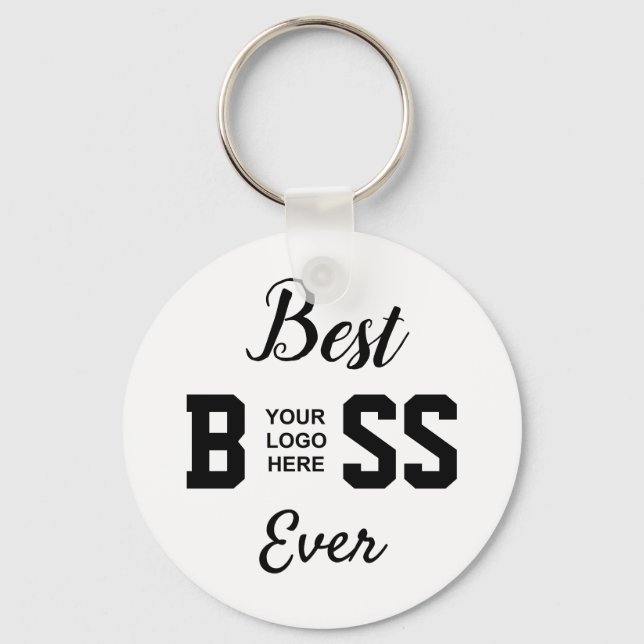 Porte-clés Meilleur Boss Ever & Logo (Recto)