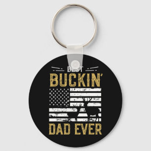 Porte-clés Meilleur Buckin Papa Jamais Amusant Cadeau Chasseu