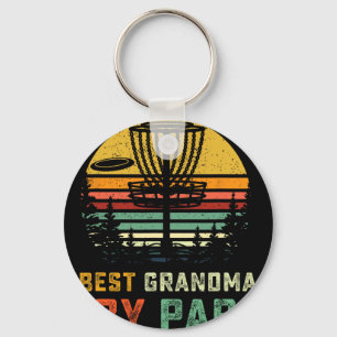 Porte-clés Meilleur cadeau de golf à disque pour grand-mère D