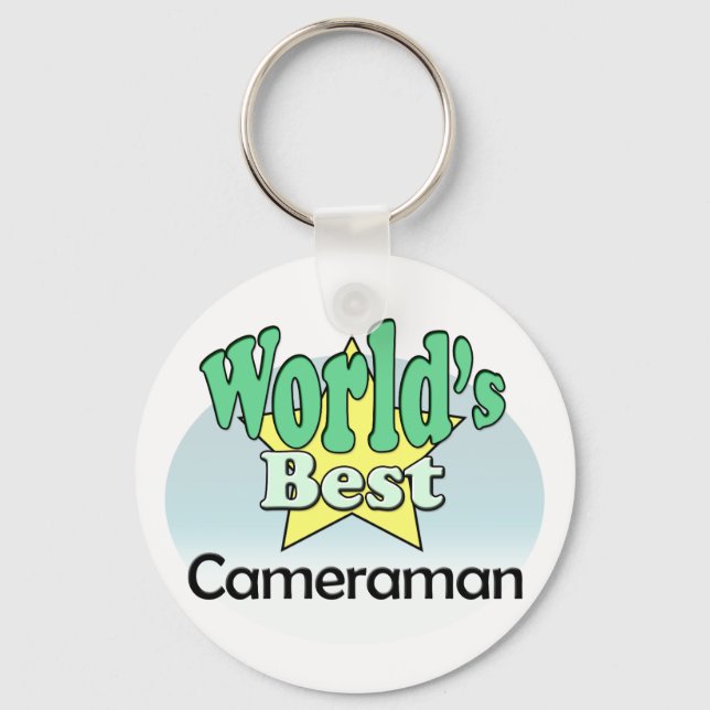 Porte-clés Meilleur Cameraman au monde (Recto)