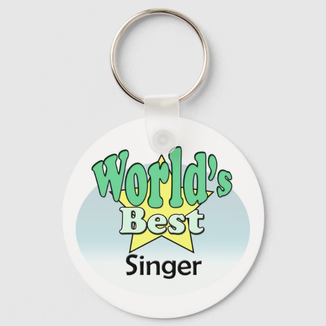 Porte-clés Meilleur chanteur du monde (Recto)