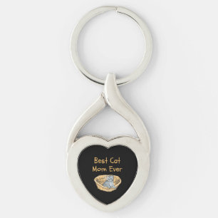 Porte-clés Meilleur Chat Maman Toujours Femmes Amoureux de le