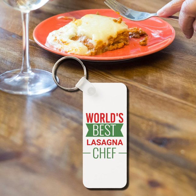 Porte-clés Meilleur chef lasagne du monde (Créateur téléchargé)