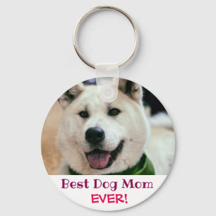 Porte-clés Meilleur Chien Maman Jamais Photo