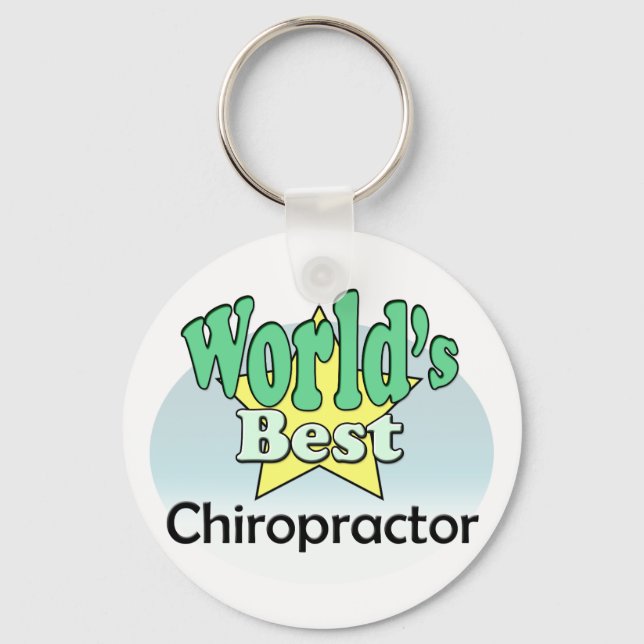 Porte-clés Meilleur chiropraticien du monde (Recto)