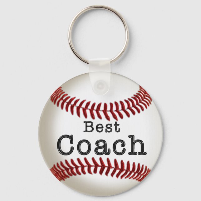 Porte-clés Meilleur Coach Baseball Keychain (Recto)