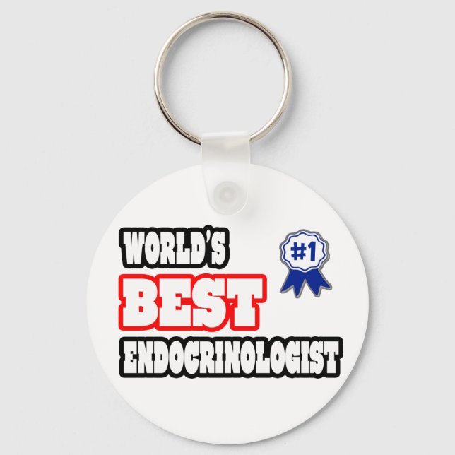 Porte-clés Meilleur Endocrinologue du monde (Recto)