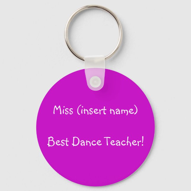 Porte-clés Meilleur Enseignant de danse ! -porte-clé (Recto)