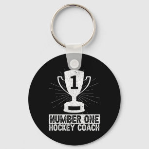 Porte-clés Meilleur entraîneur de hockey sur glace de hockey