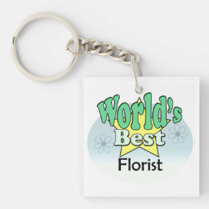Porte-clés Meilleur fleuriste du monde
