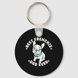 Porte-clés Meilleur Français Papa Jamais Américain Buldog
