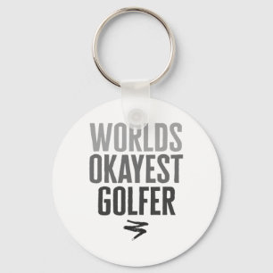 Porte-clés Meilleur golfeur du monde drôle cadeau