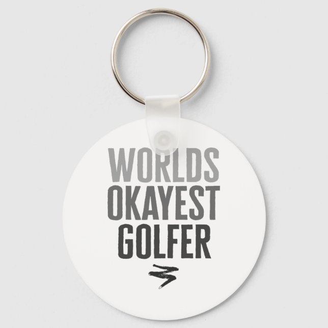 Porte-clés Meilleur golfeur du monde drôle cadeau (Recto)
