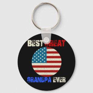 Porte-clés Meilleur Grand-Père jamais Fête des pères Drape