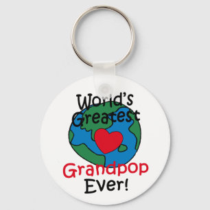 Porte-clés Meilleur Grandpop au Monde Cœur