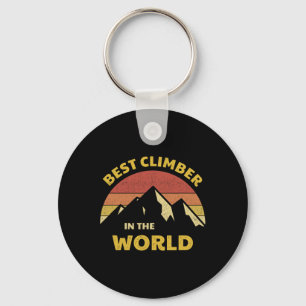 Porte-clés Meilleur grimpeur du monde alpiniste montagne cli