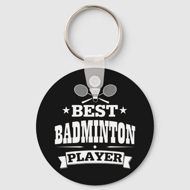 Porte-clés Meilleur joueur de badminton (Recto)
