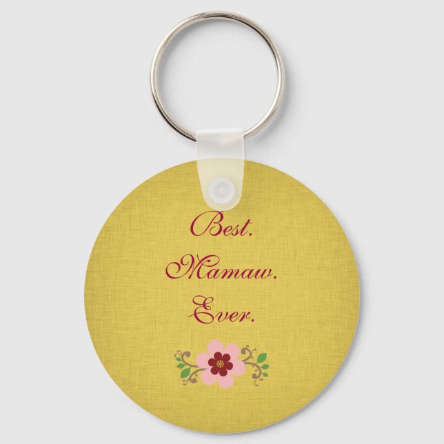 Porte-clés Meilleur Mamaw jamais (Recto)