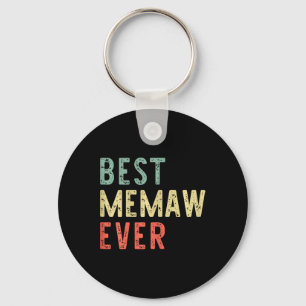 Porte-clés Meilleur Memaw Ever Famille Amusante Vintage Retro