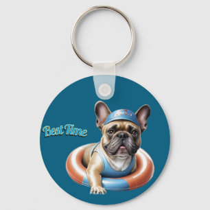 Porte-clés Meilleur moment du bouledogue français T