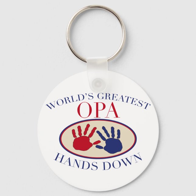 Porte-clés Meilleur Opa Haut la Main (Recto)