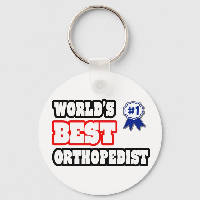 Porte-clés Meilleur orthopédiste du monde (Recto)