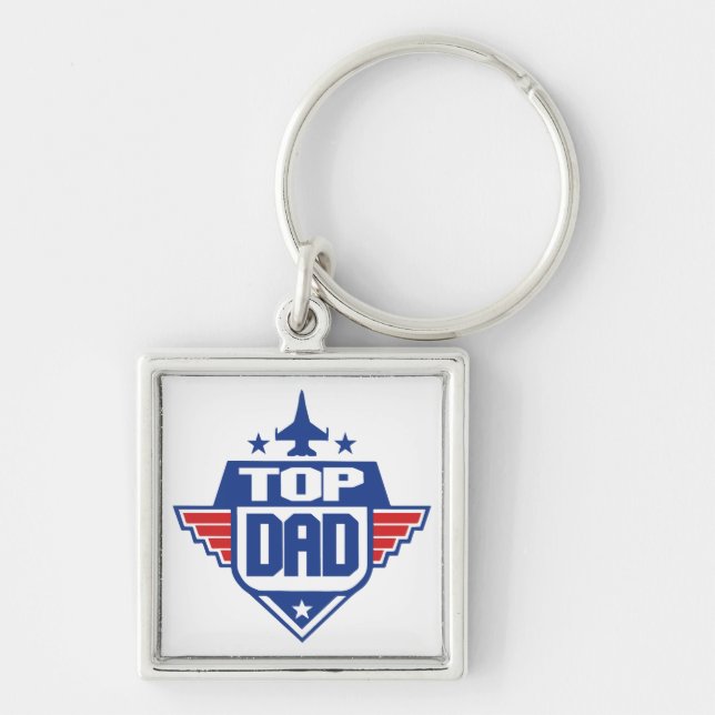 Porte-clés Meilleur Papa Avion (Devant)