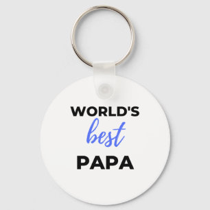Porte-clés Meilleur Papa bl du monde
