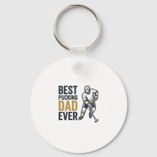 Porte-clés Meilleur Papa de Hockey de Tous les Temps Concepti