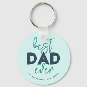 Porte-clés Meilleur Papa De Tous Les Temps Appartient Aux Nom