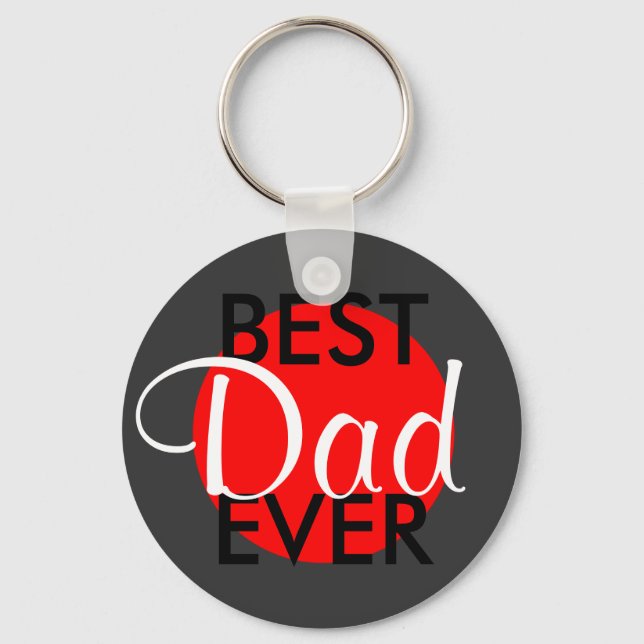 Porte-clés Meilleur Papa du Monde (Recto)