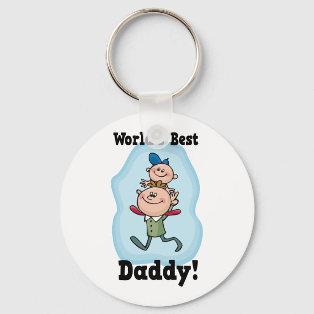 Porte-clés Meilleur papa du monde (Recto)