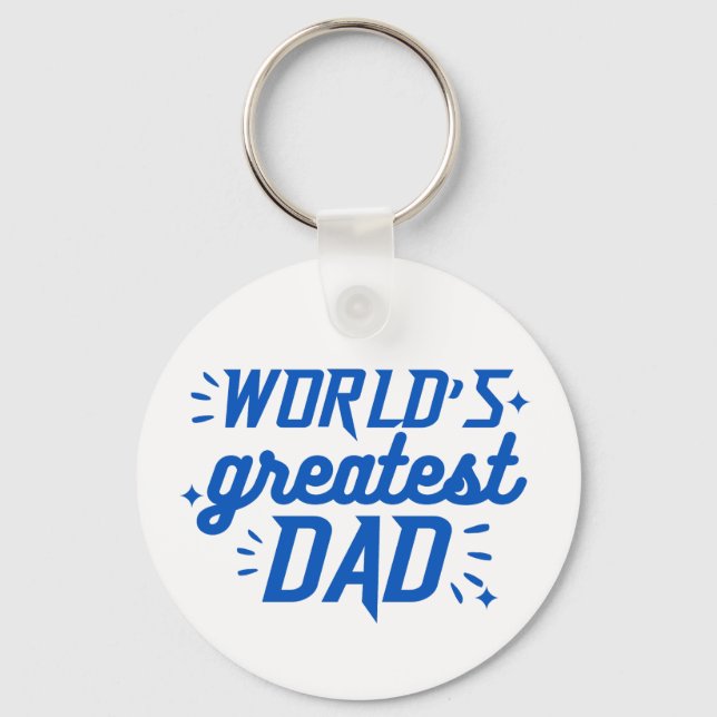 Porte-clés Meilleur papa du monde  (Recto)