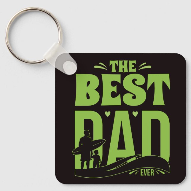 Porte-clés Meilleur Papa du Monde (Recto)